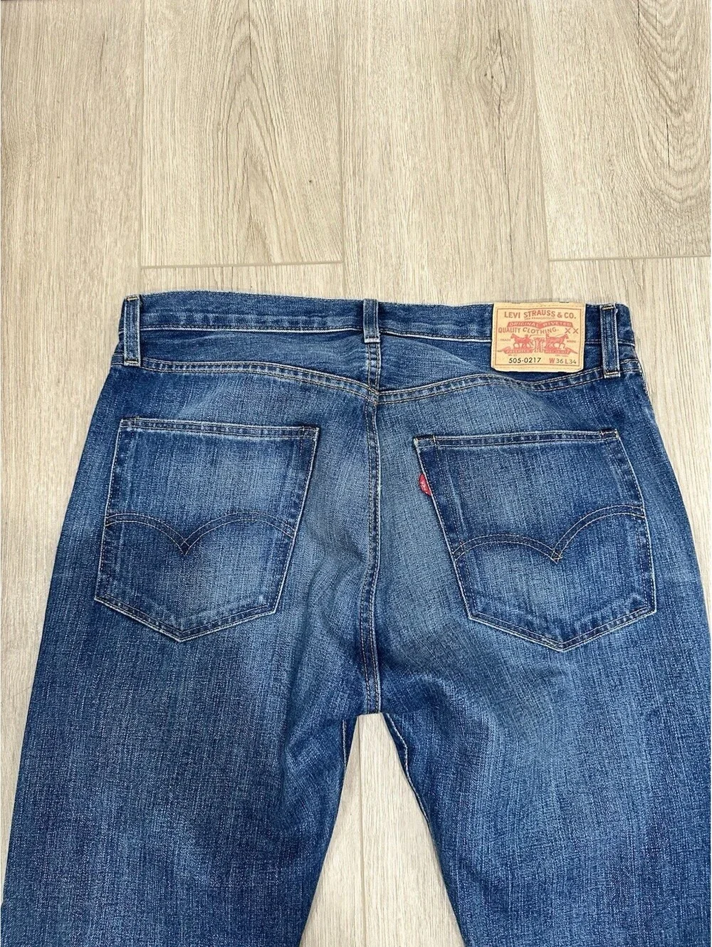 LVC Levi's Vintage Clothing 36x34 505-0217 BigE Selvedge Jeans